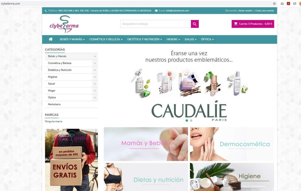 Propuesta integrada de Extremanet: Creación de página web para farmacias