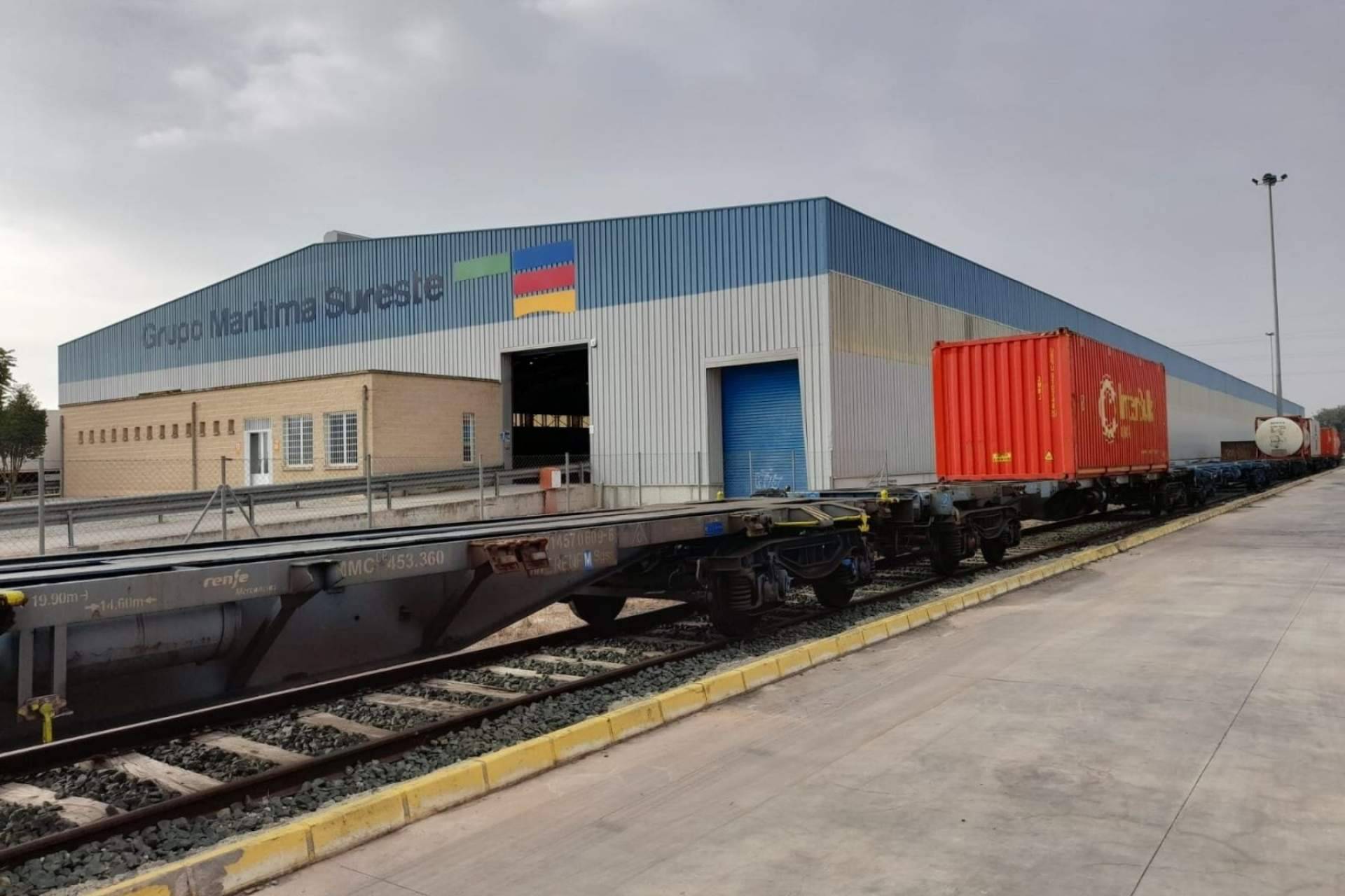 Grupo Marítima Sureste estrena el próximo octubre una conexión ferroviaria de mercancías entre Murcia y Reino Unido