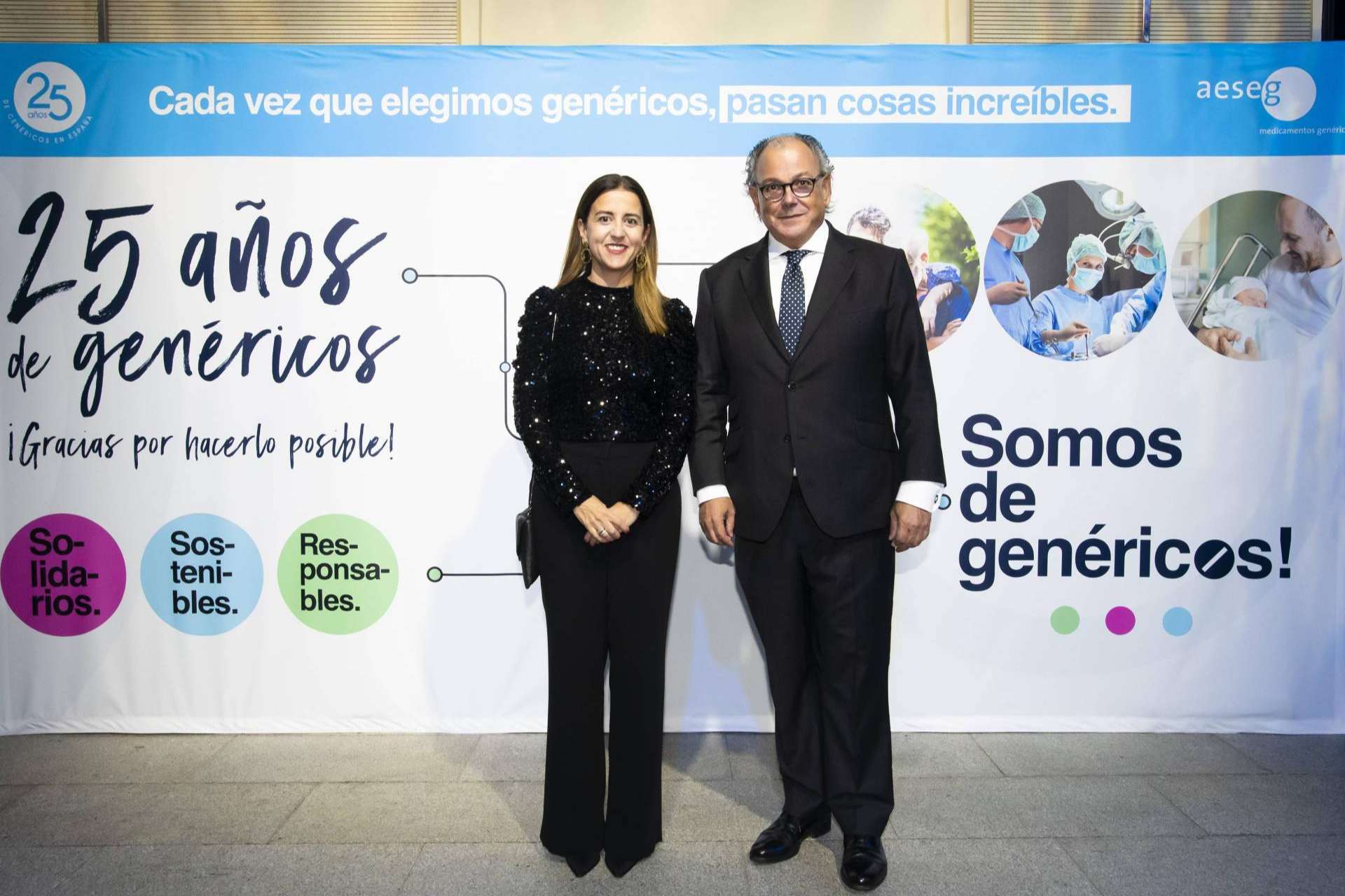 Conmemoración del 25 aniversario de los medicamentos genéricos en España con una emotiva gala en Madrid de la mano de AESEG