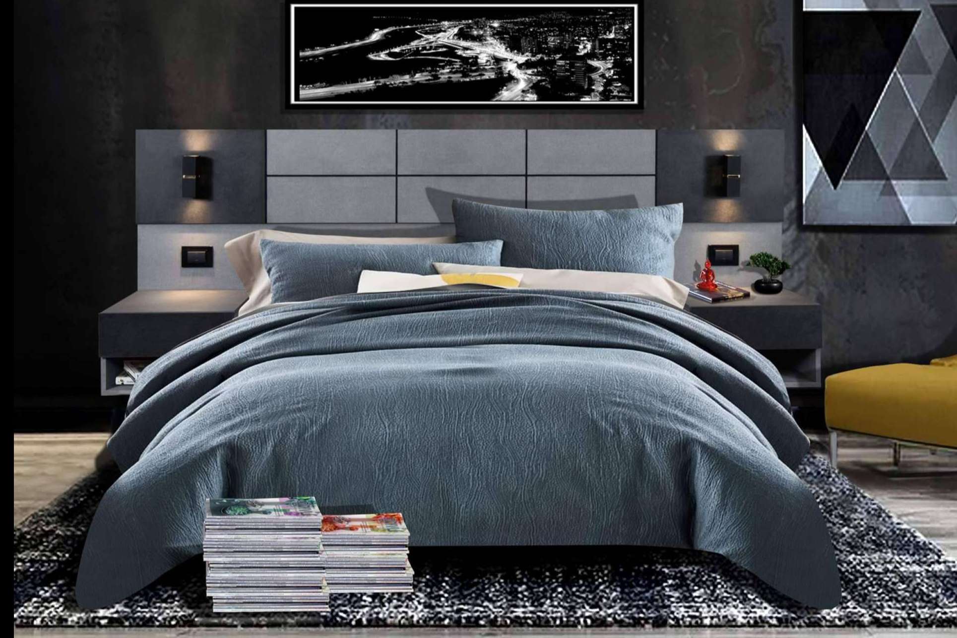 Con Webdecor, diseño y fabricación de respaldos de cama y rack TV para espacios funcionales